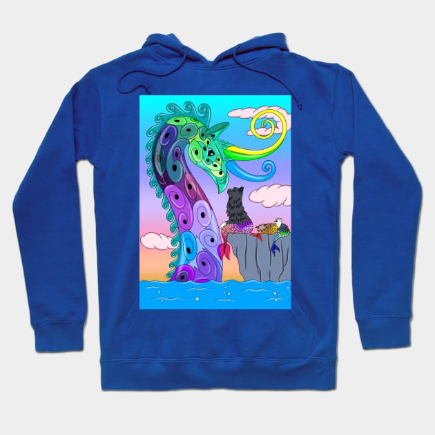 Sea Dragon and Merkitties Hoodie by MelanieJeyakkumar